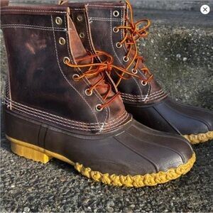NEW LL Bean Boots - Duck Boots Flannel lined